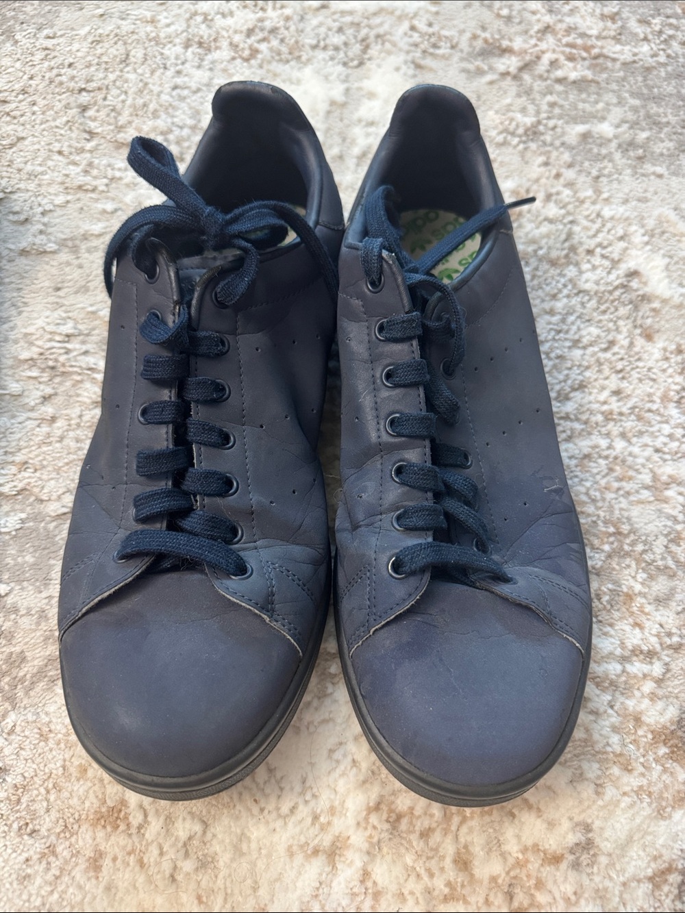 adidas Navy Low-Top Lace-Up Sneakers